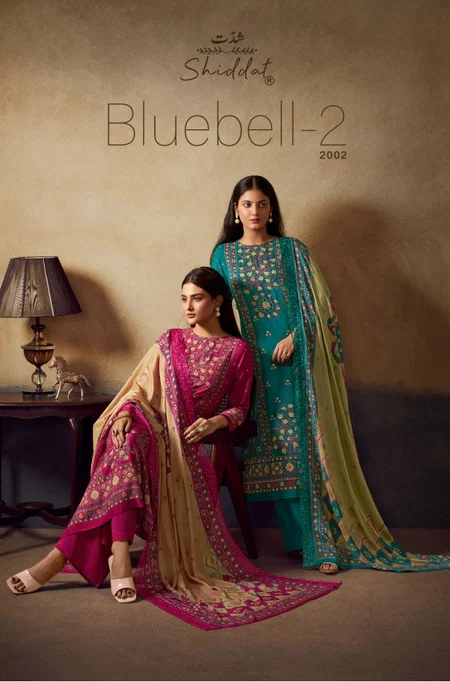 Bluebell Vol 2 By Shiddat Muslin Printed Bulk Dress Material 